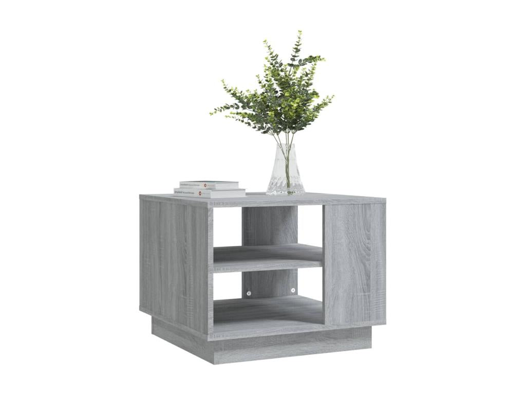 Tavolino da caffè grigio, 55 x 55 x 43 cm