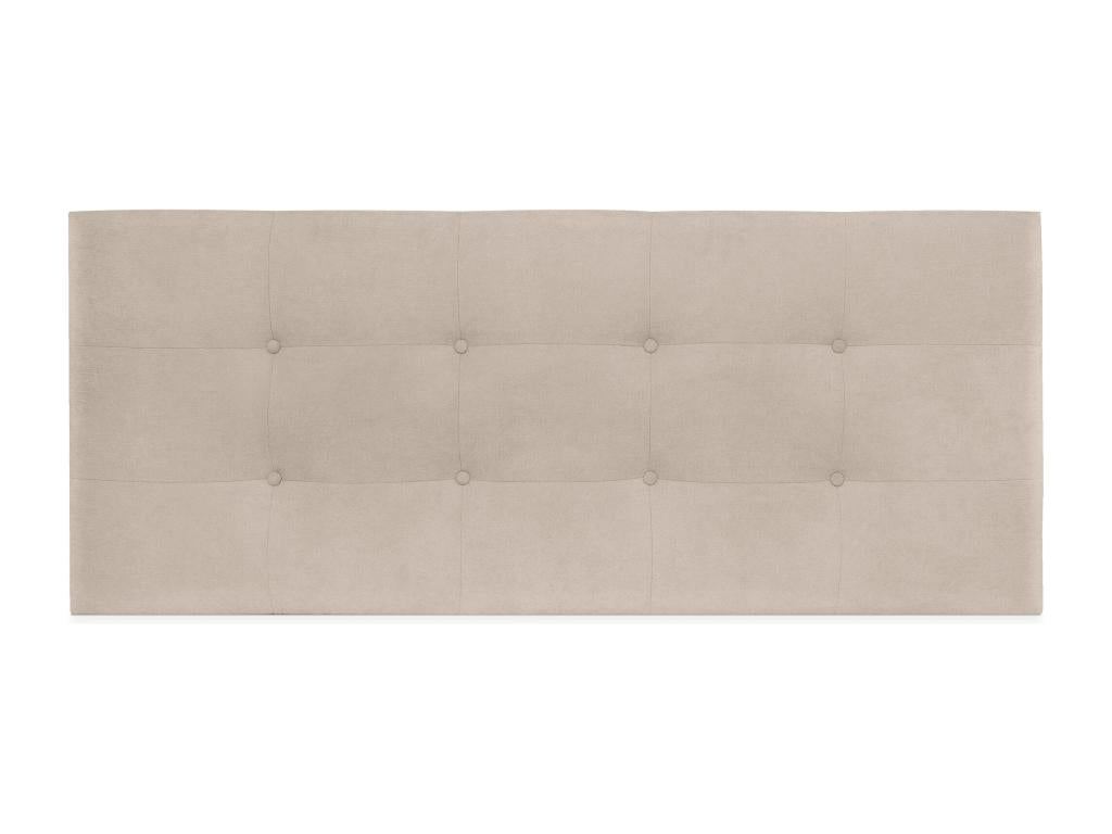 Letto in tessuto beige, 160 x 60 cm