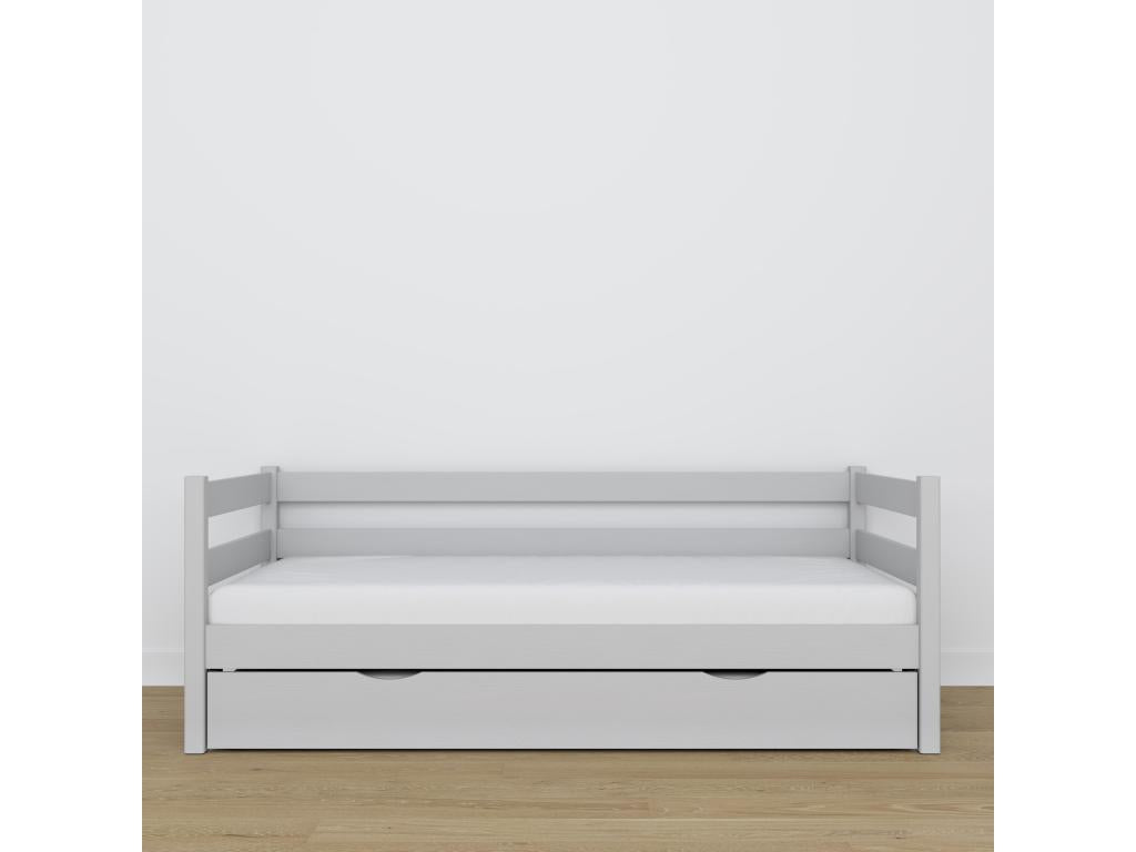 Letto grigio, 100 x 200 cm