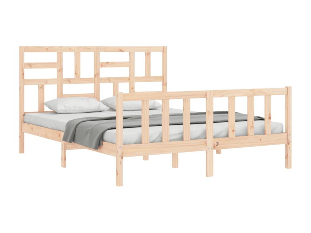 Materasso in legno di pino marrone