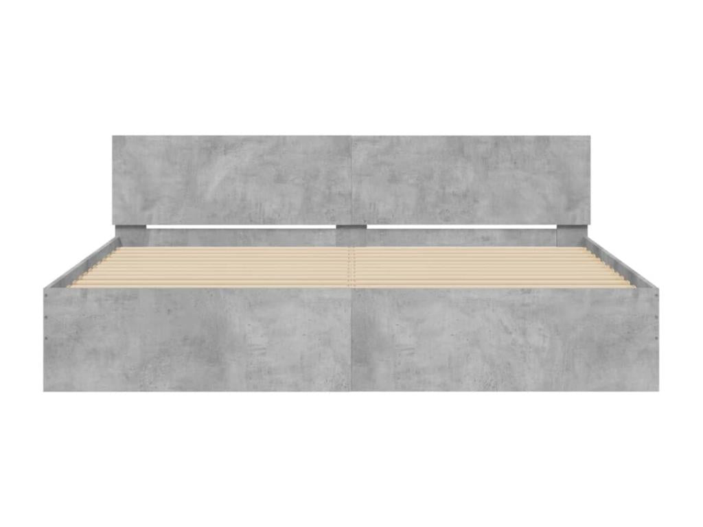 Struttura letto grigia, 180 x 200 cm