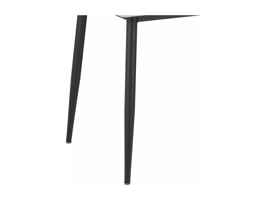 Tavolo da pranzo in metallo nero, 160 x 90 x 75 cm