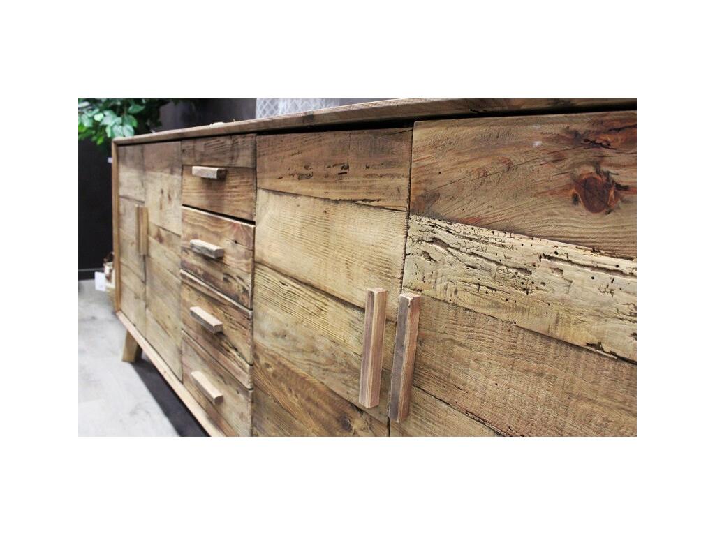 Credenza in legno di pino marrone