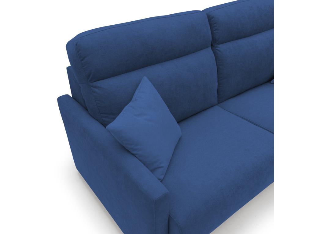 Letto in tessuto blu, 160 x 197 cm