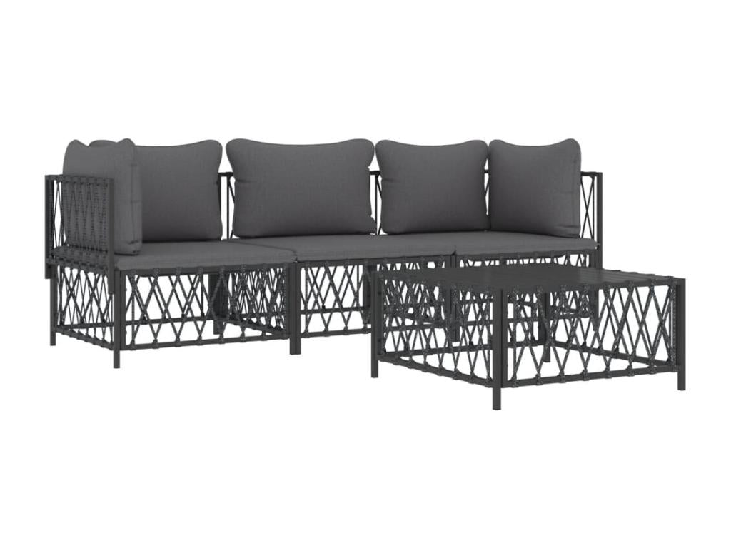 Set di mobili da esterno grigi