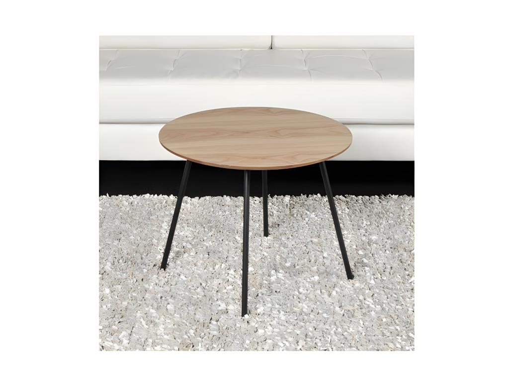 Tavolino da caffè in legno di quercia naturale