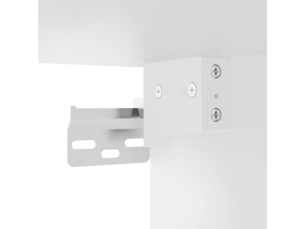 Credenza in legno ingegnerizzato bianco, 34,5 x 34 x 180 cm