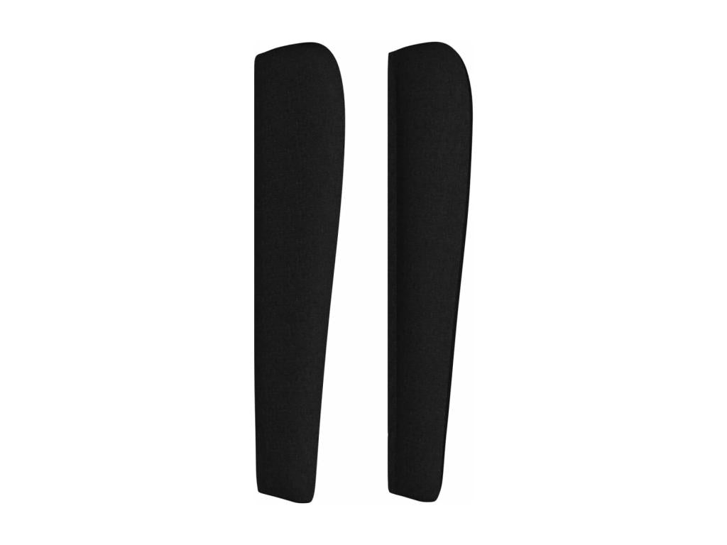 Letto in tessuto nero, 147 x 23 x 118 cm