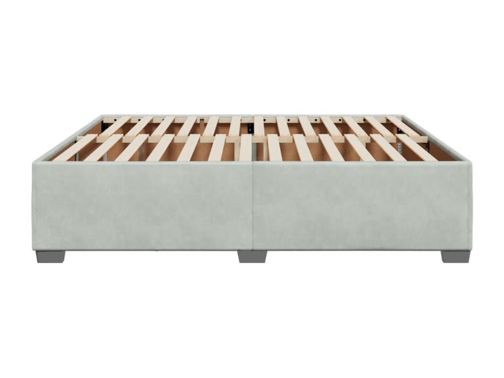 Materasso in velluto grigio, 200 x 200 cm - dlz1766583336764