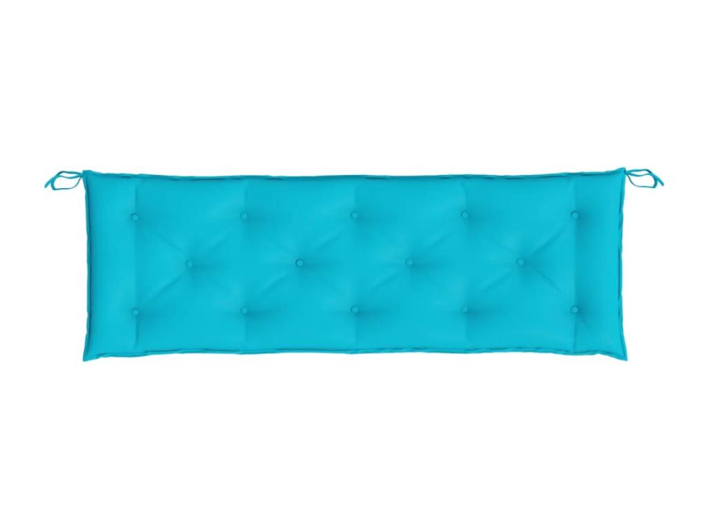 Panca in tessuto blu, 150 x 50 x 7 cm