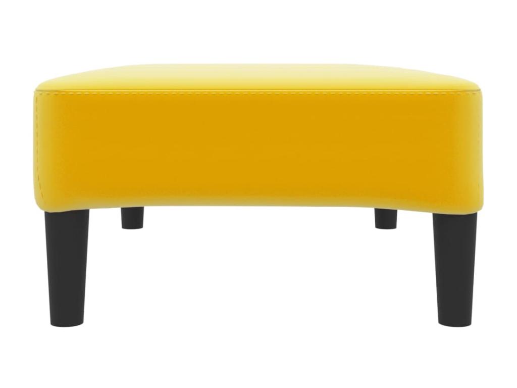 Mobili per la casa in velluto giallo, 78 x 56 x 32 cm