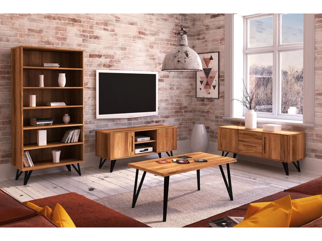 Tavolino da caffè naturale, 60 x 110 cm - dlz1766584057732