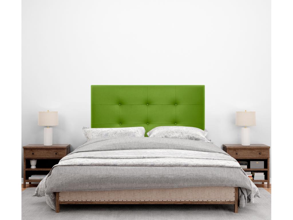 Letto in similpelle verde, 90 x 115 cm