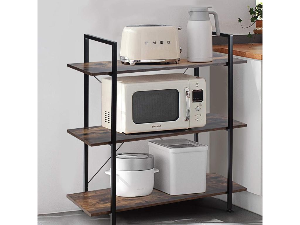 Libreria in metallo marrone