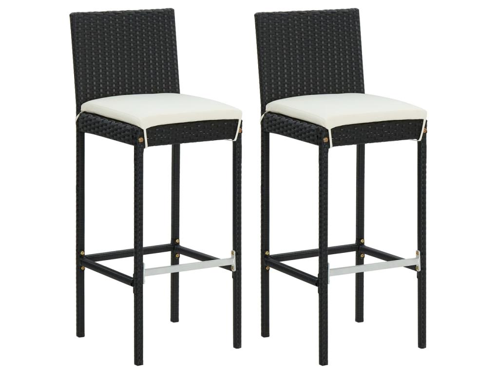 Mobili per la casa in vimini intrecciato in resina nera - dlz1766583280989