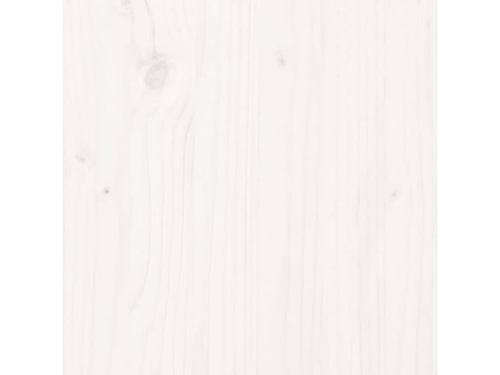 Set di mobili da esterno in legno massello bianco