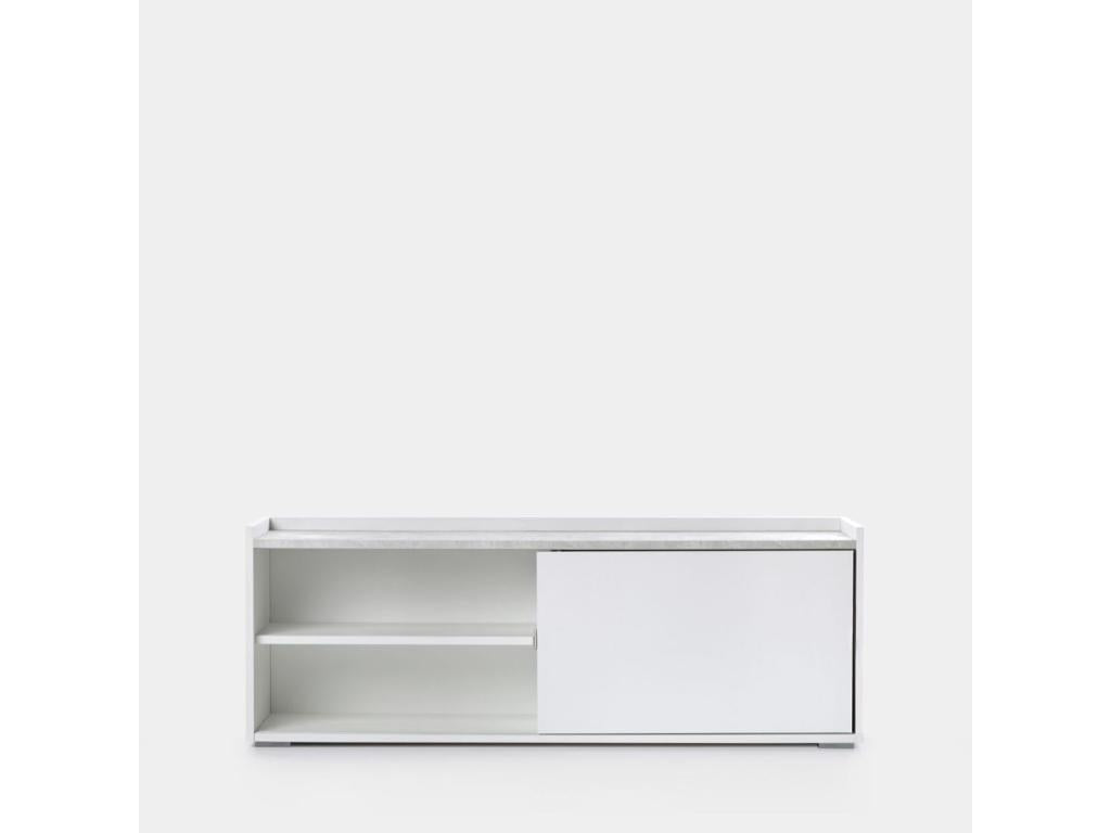 Mobile TV bianco, 140 x 51 cm