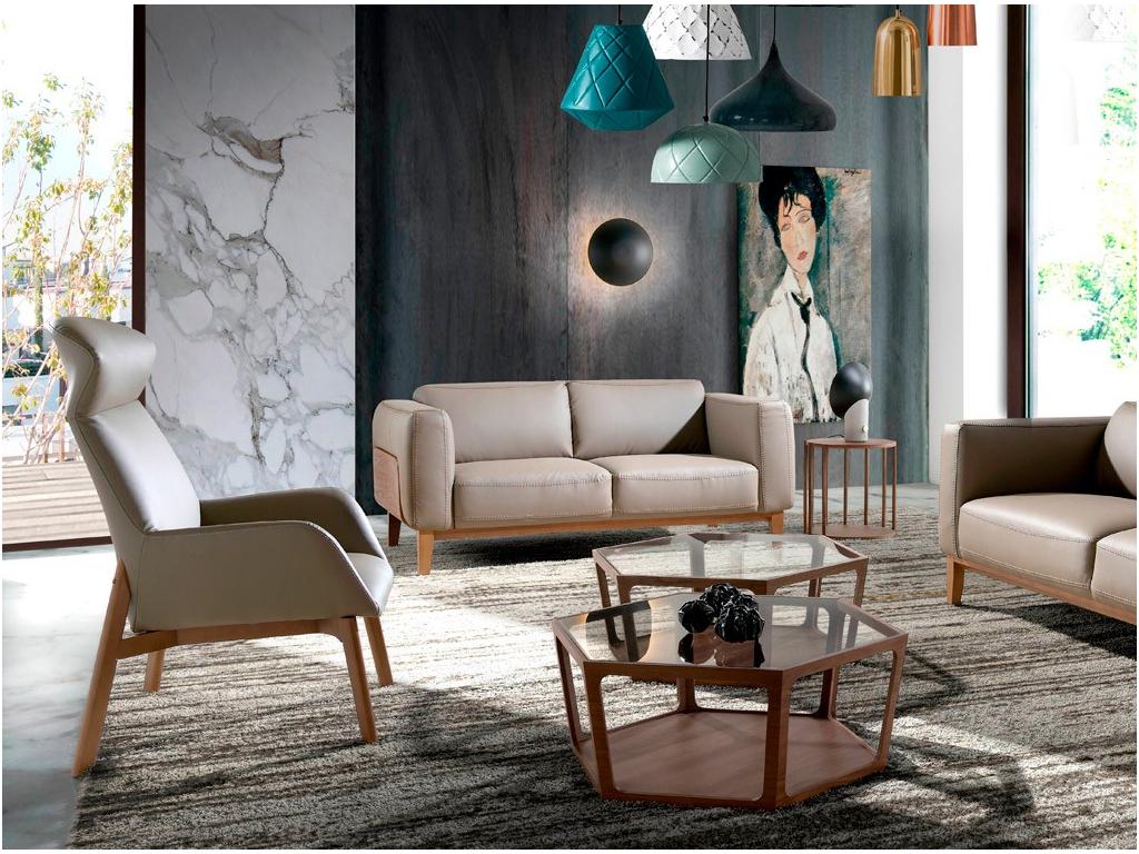 Divano in pelle bianca