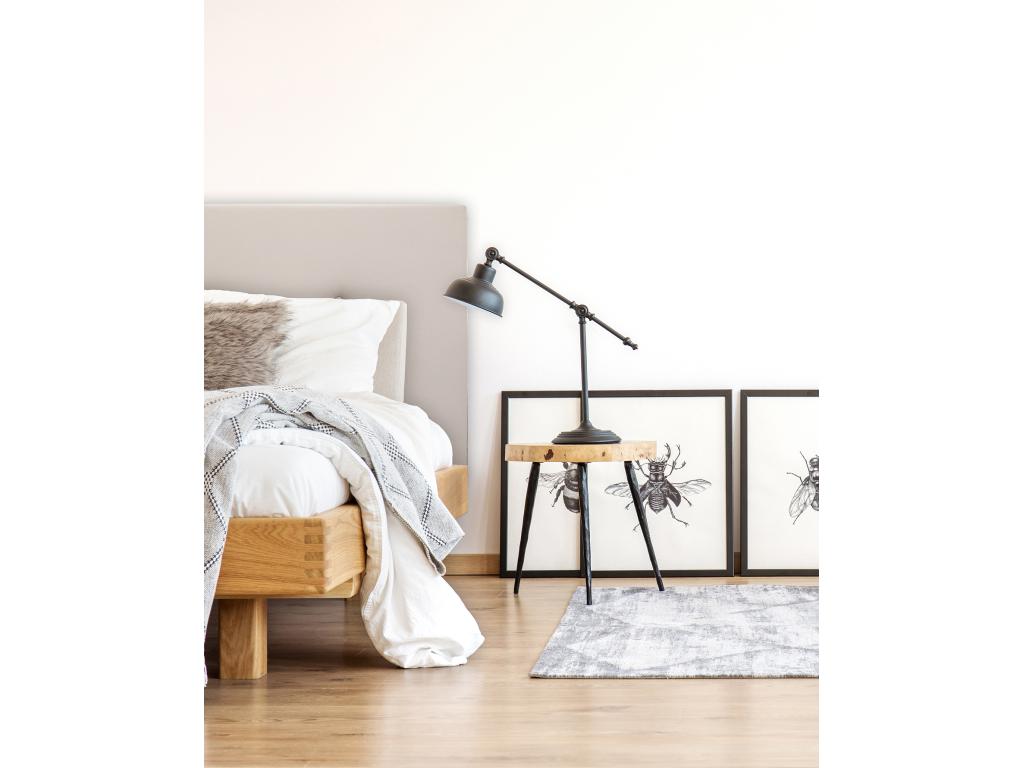 Letto in similpelle marrone, 150 x 80 cm