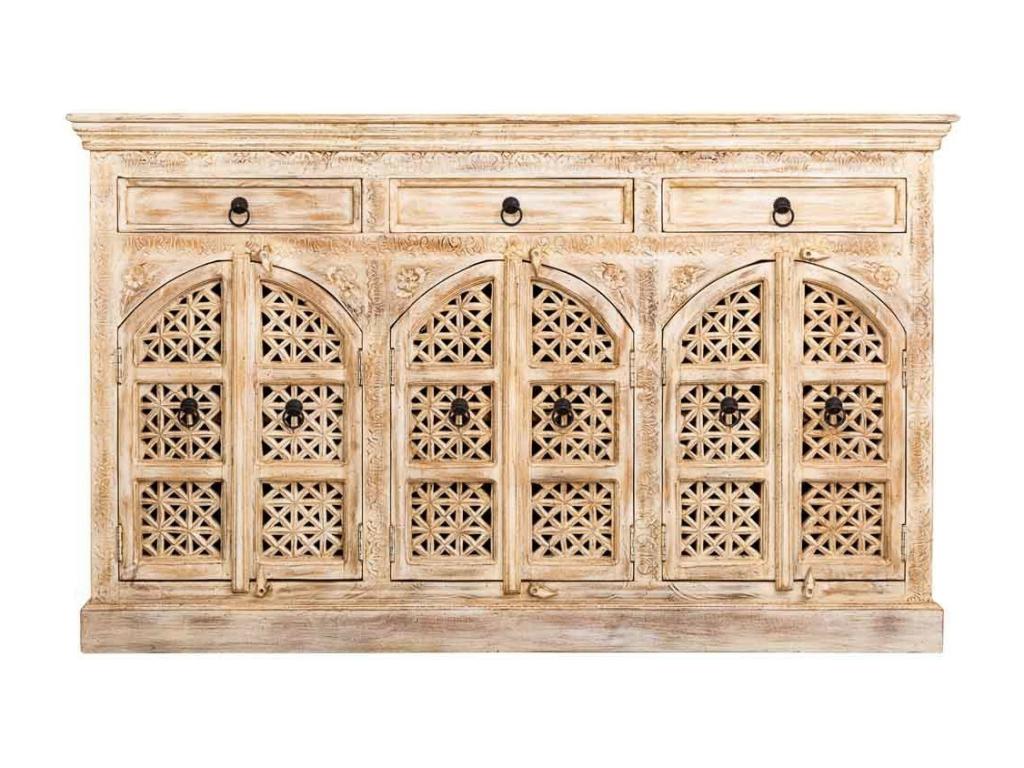 Credenza beige, 165 x 44 x 100 cm