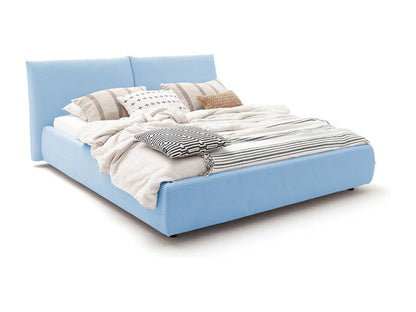Letto in velluto blu