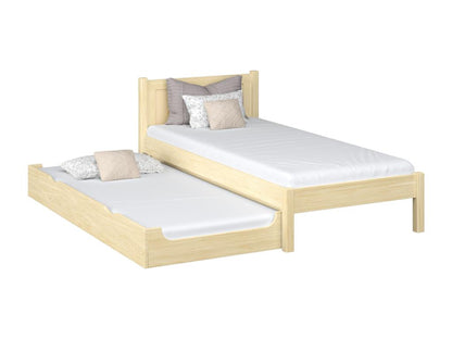Letto in legno di pino beige, 120 x 180 cm