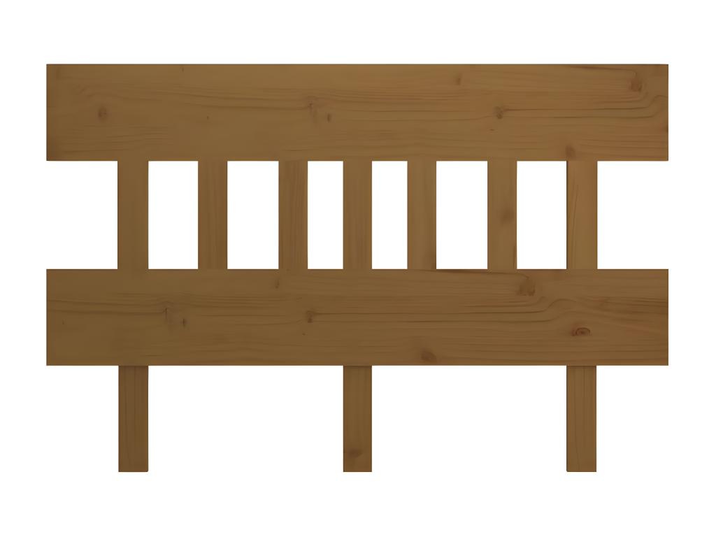 Letto in legno massello marrone, 143,5 x 3 x 81 cm