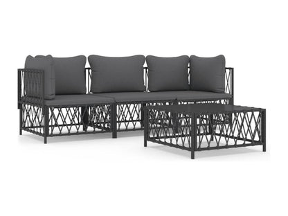 Set di mobili da esterno grigi