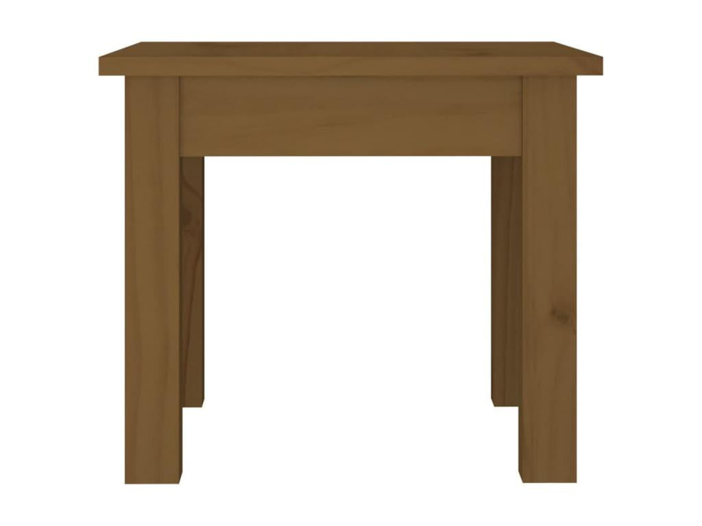 Tavolino da caffè in legno massello marrone, 35 x 35 x 30 cm