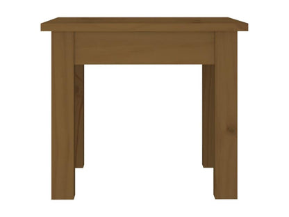 Tavolino da caffè in legno massello marrone, 35 x 35 x 30 cm