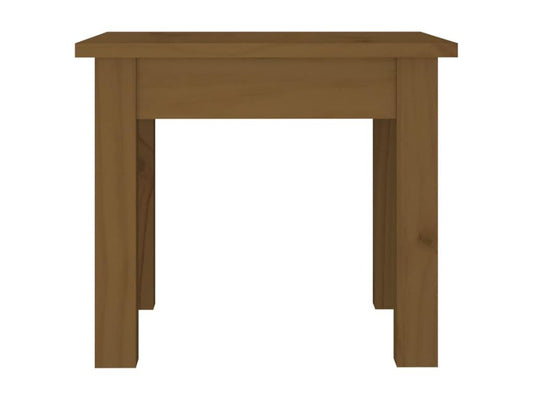 Tavolino da caffè in legno massello marrone, 35 x 35 x 30 cm