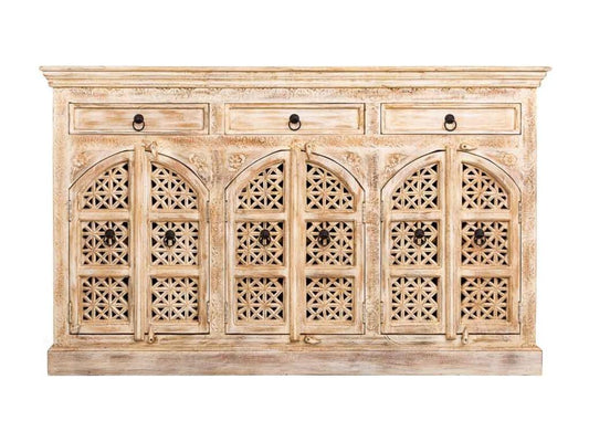 Credenza beige, 165 x 44 x 100 cm