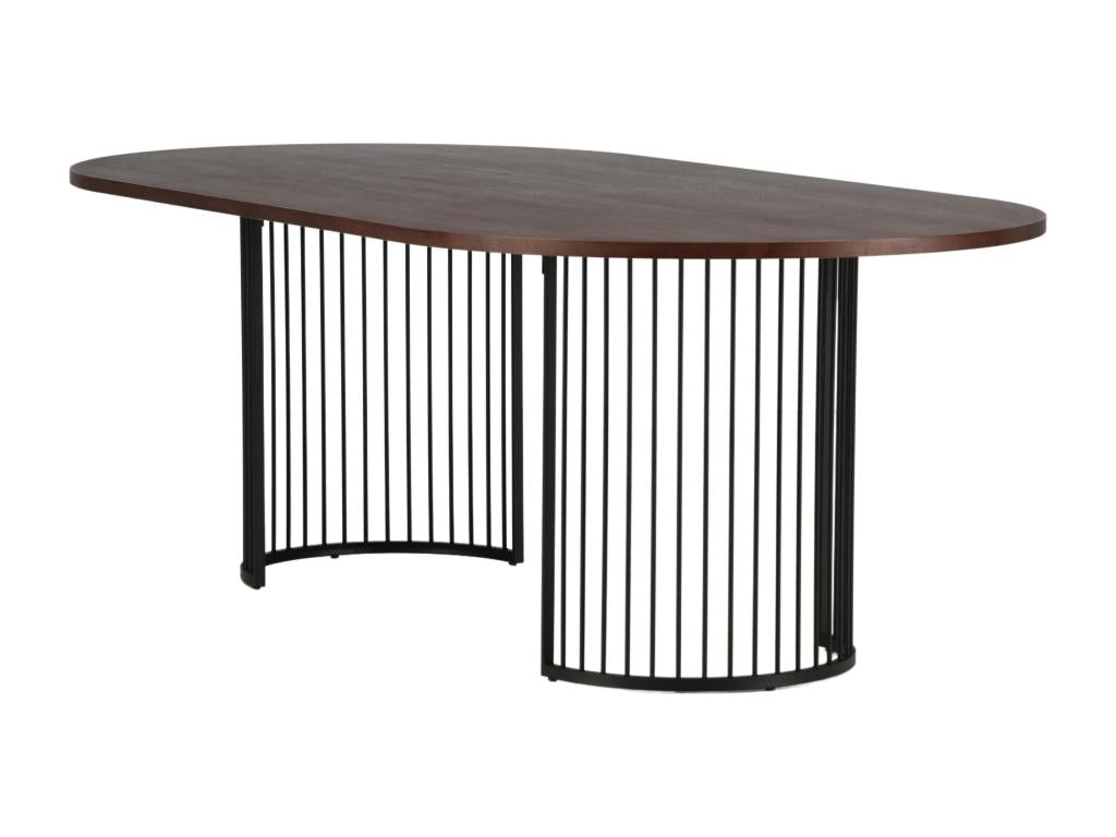 Tavolo da pranzo marrone, 110 x 220 x 75 cm