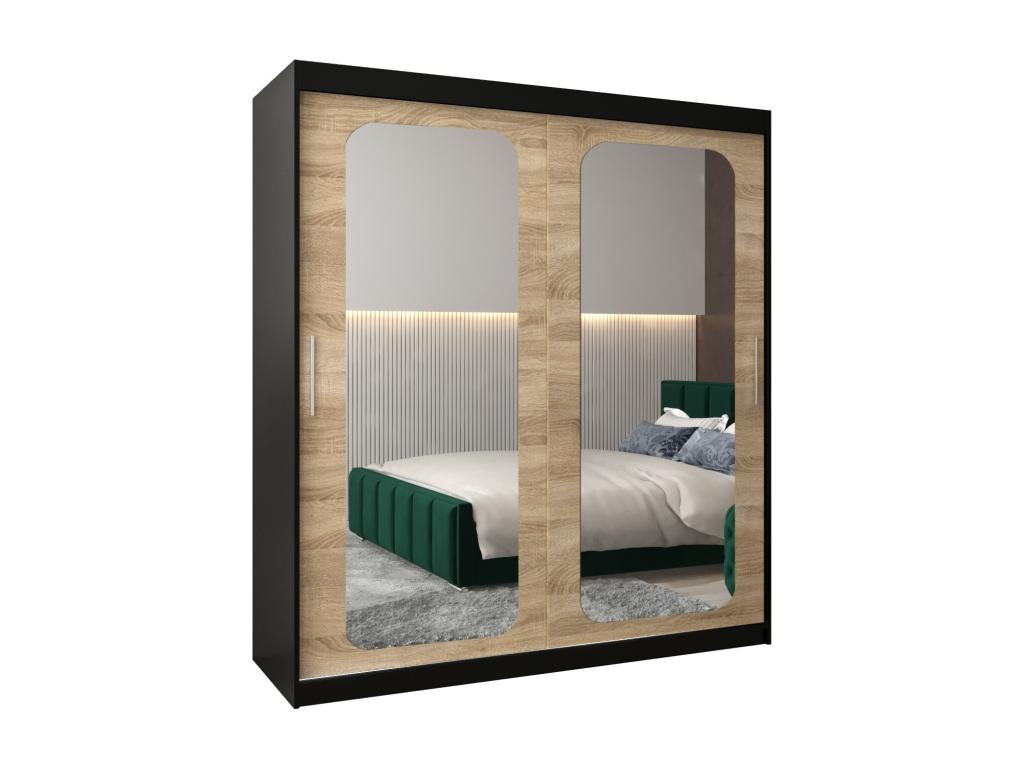 Armadio nero, 180 x 62 x 200 cm