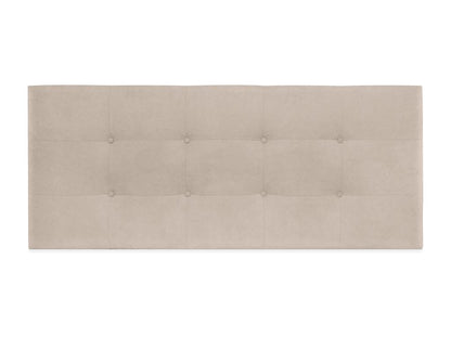 Letto in tessuto beige, 160 x 60 cm
