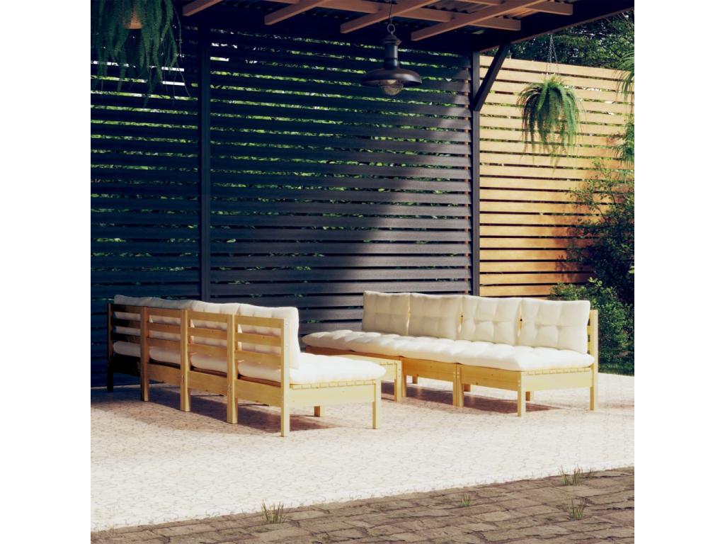 Set di mobili da esterno in legno di pino