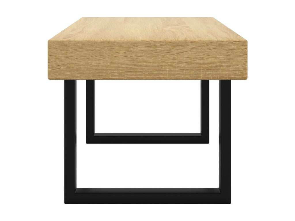 Tavolino da caffè in ferro marrone, 90 x 45 x 40 cm