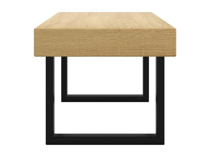 Tavolino da caffè in ferro marrone, 90 x 45 x 40 cm