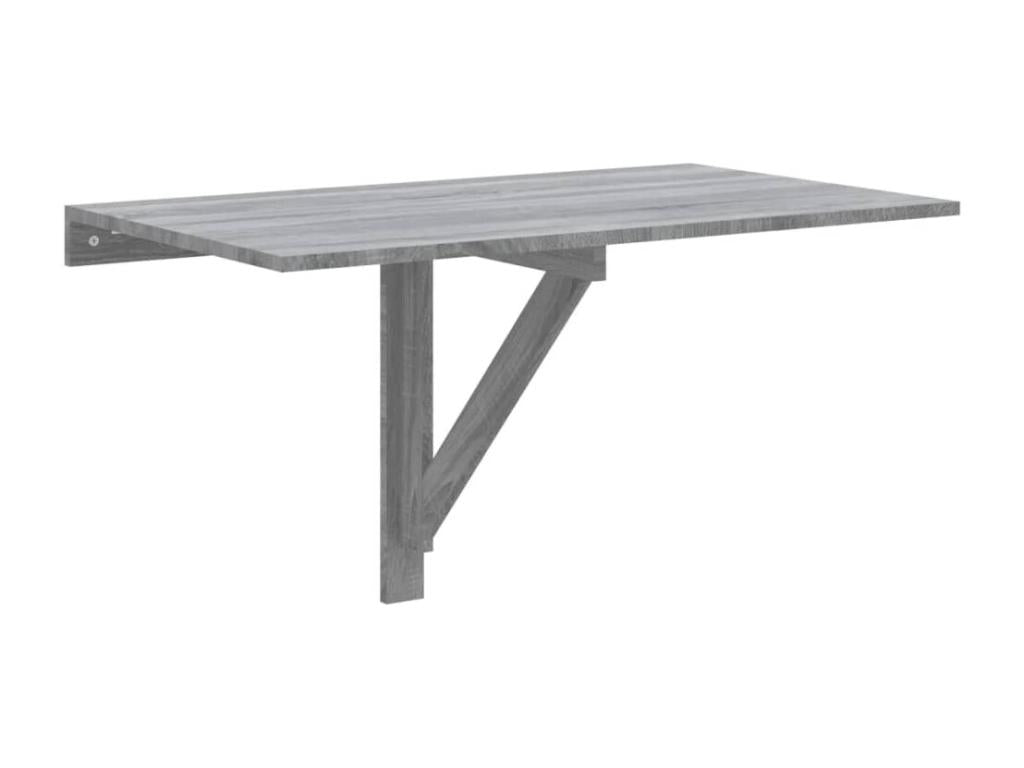 Tavolo in legno ingegnerizzato grigio, 100 x 60 x 56 cm