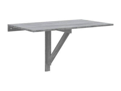 Tavolo in legno ingegnerizzato grigio, 100 x 60 x 56 cm