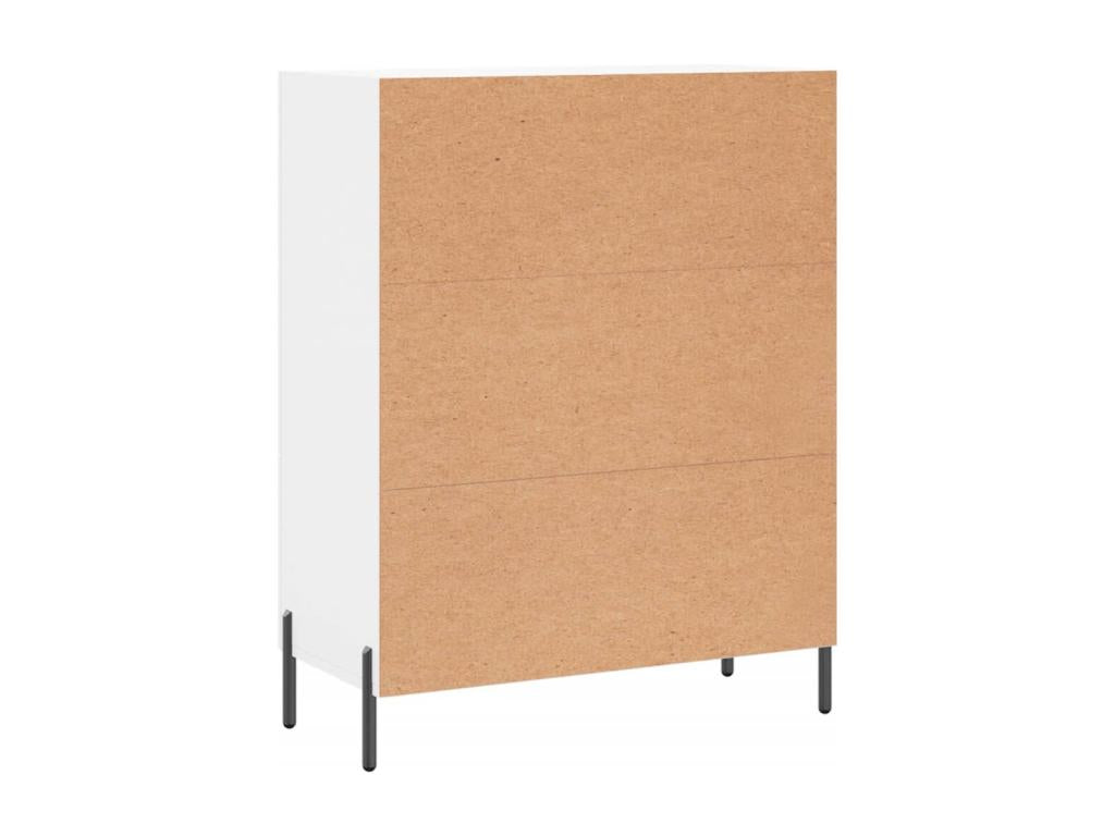 Credenza in legno ingegnerizzato bianco, 69,5 x 34 x 90 cm