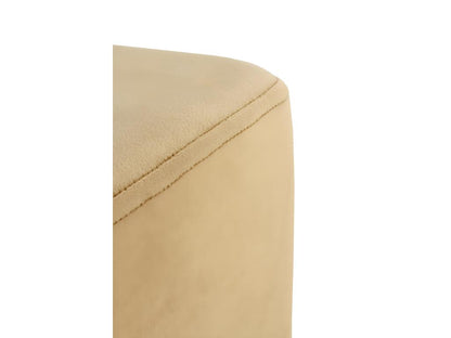 Pouf in velluto giallo