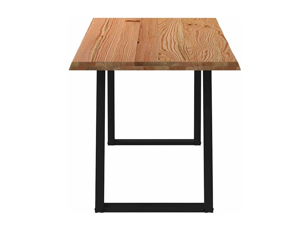 Tavolo da pranzo in legno di quercia marrone