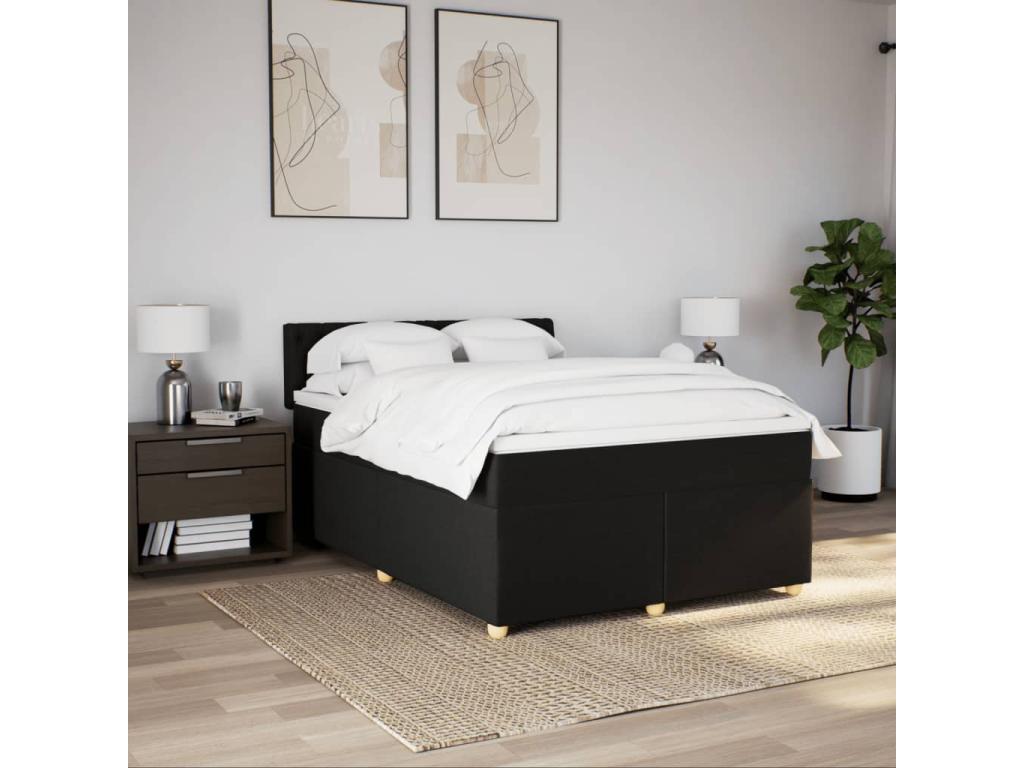 Materasso in tessuto nero, 160 x 200 cm