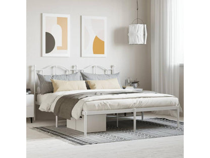 Struttura letto in metallo bianco, 160 x 200 cm