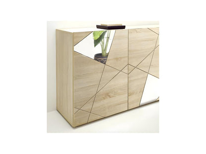 Credenza in legno di rovere naturale