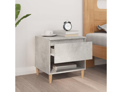 Tavolo in legno ingegnerizzato grigio, 50 x 46 x 50 cm