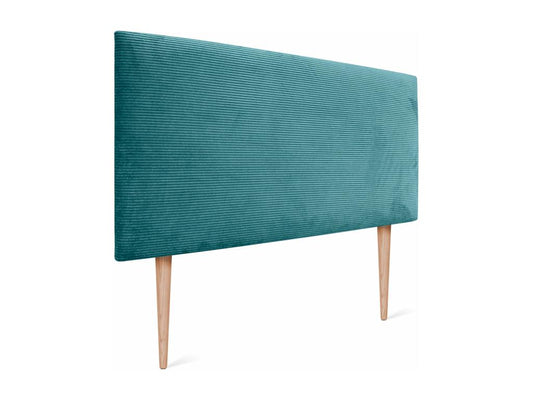 Letto in velluto blu, 160 x 105 cm