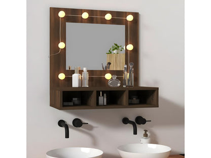 Armadio in legno di rovere naturale, 60 x 31,5 x 62 cm