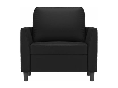 Poltrona in similpelle nera